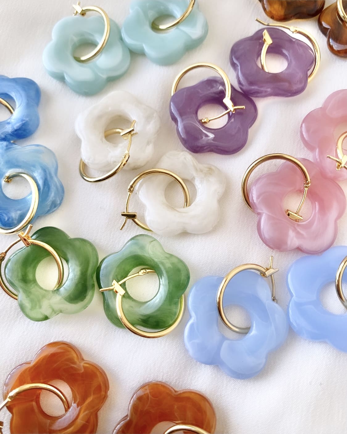 Boucles d'oreilles FLOWERS doré