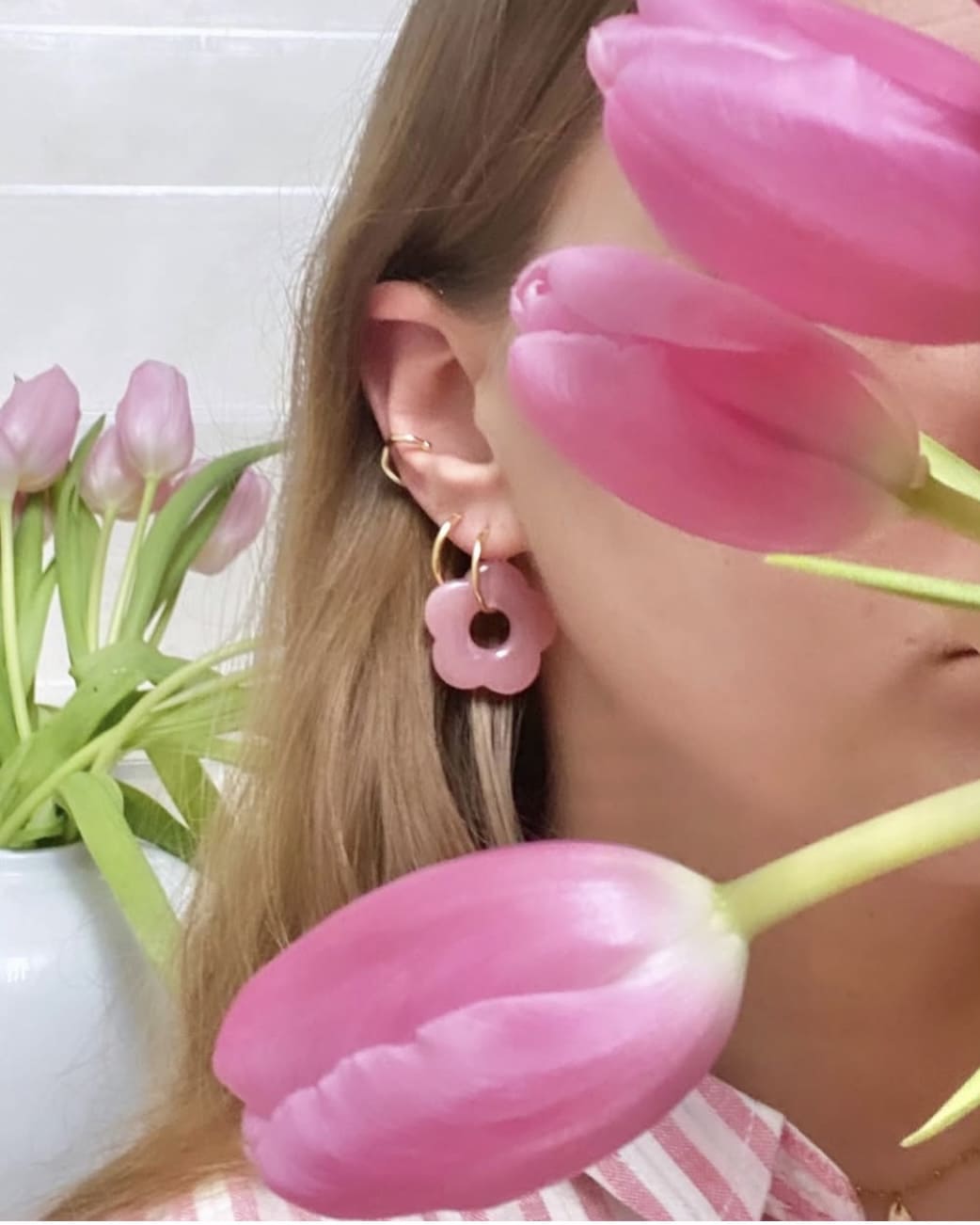 Boucles d'oreilles FLOWERS doré