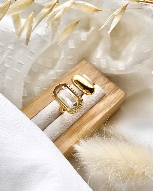 Bague MACHA cristal clair