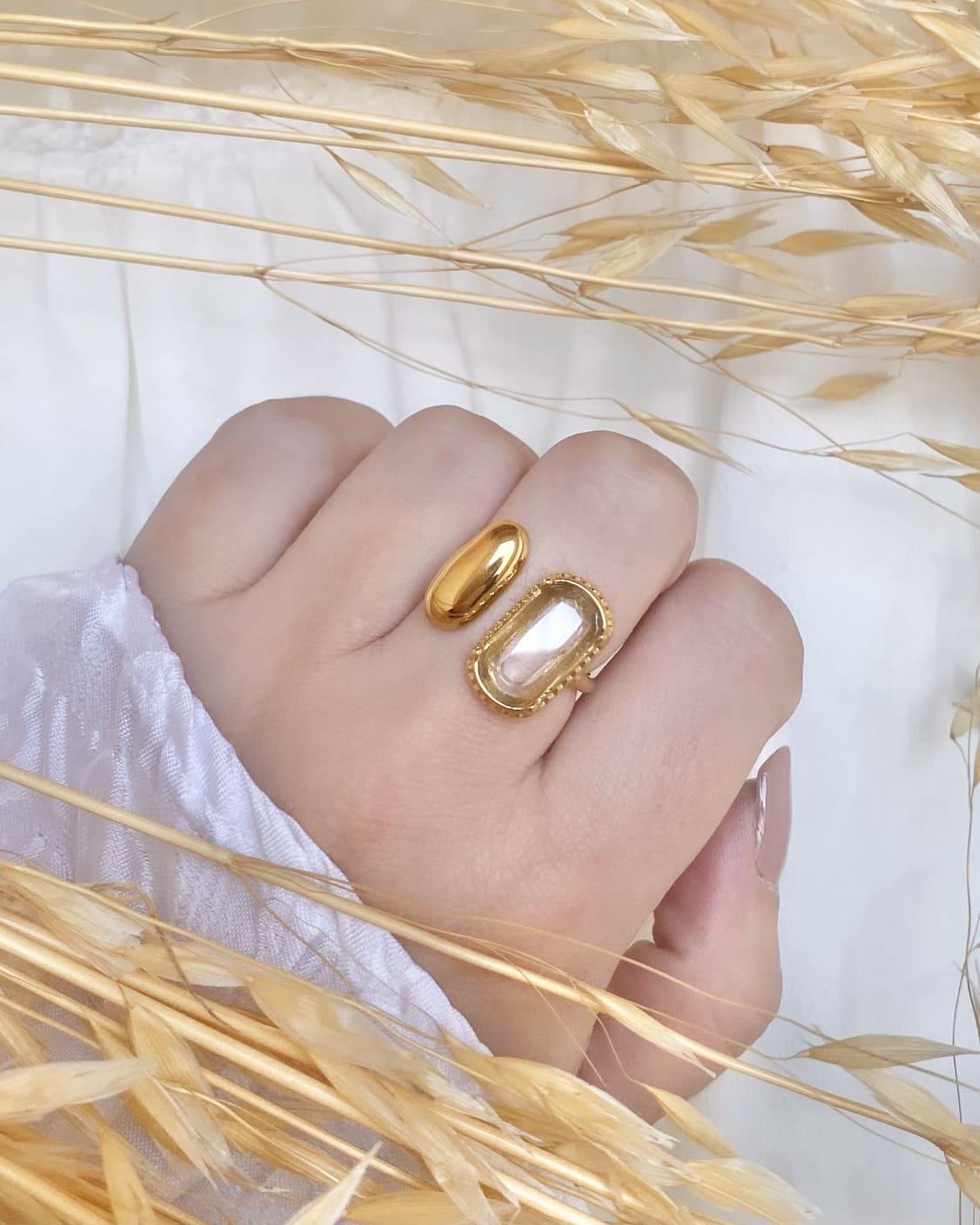 Bague MACHA cristal clair