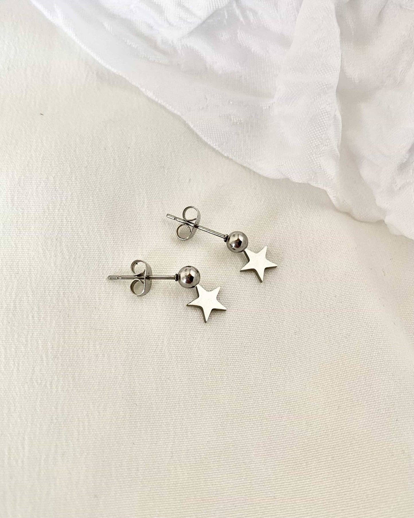 Boucles d'Oreilles STARS argenté